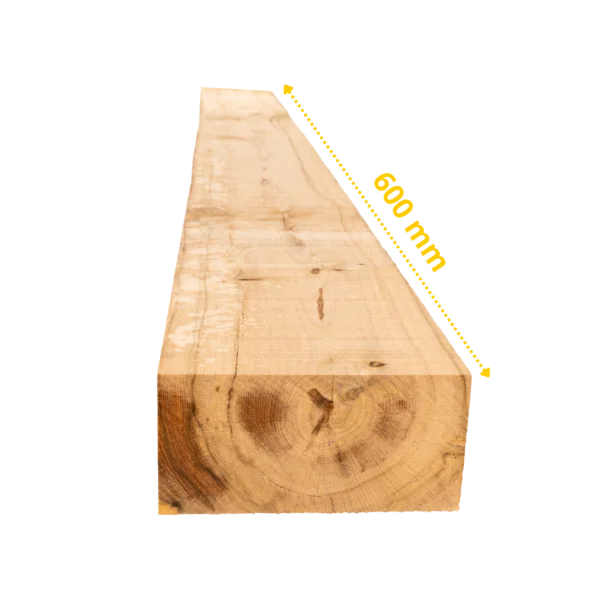 40 traverses en chêne 60 x 20 x 10 cm (Non traité) – Image 3