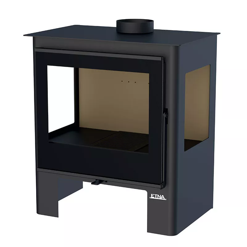 Poêle à bois 3 vitres Shiva – 10 Kw – Image 2